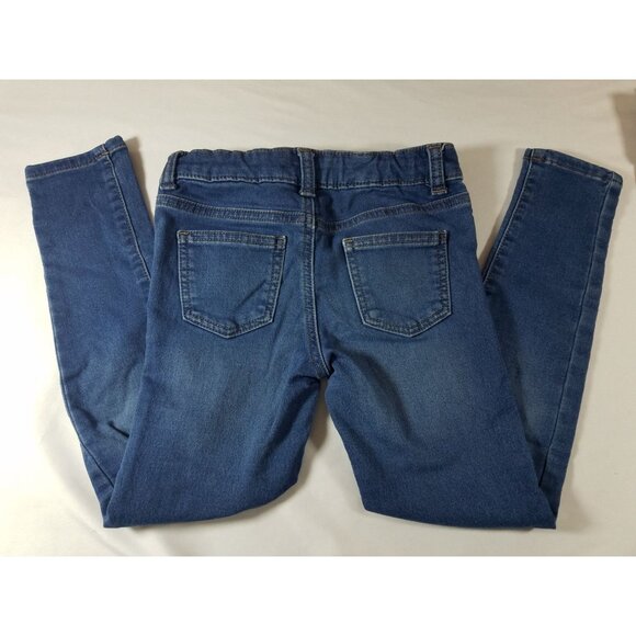 Wonder Nation Girls Jeans size 8 Blue skinny slim medium wash adjustable waist - Picture 9 of 16
